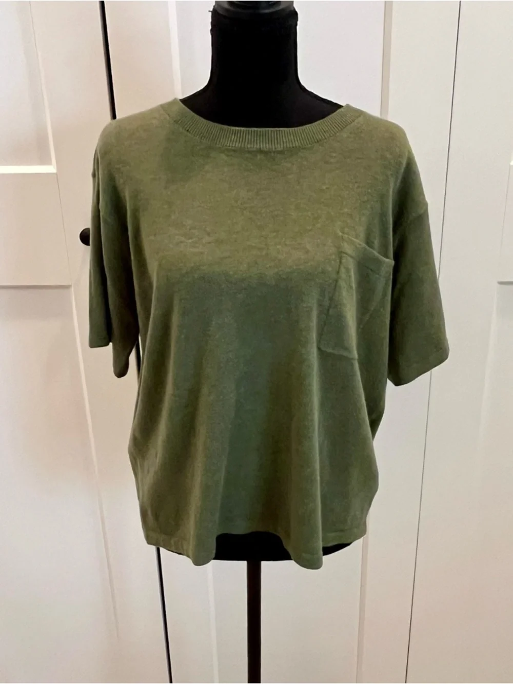 Halogen Olive Green Short Sleeve Pocket Tee - Picture 1 of 5